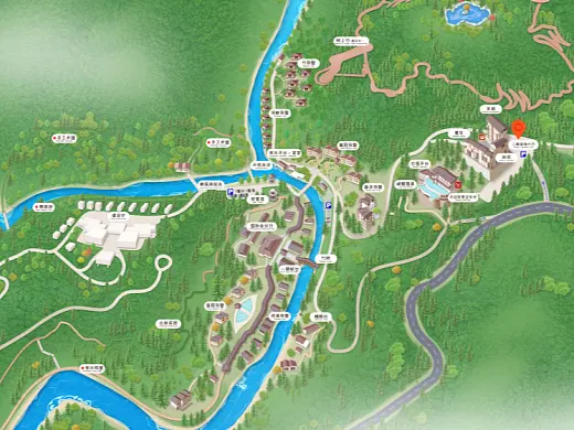 柘荣结合景区手绘地图智慧导览和720全景技术，可以让景区更加“动”起来，为游客提供更加身临其境的导览体验。